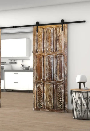  Hand Carved Panels - Decorative Wood Door Panels by Mogulinterior