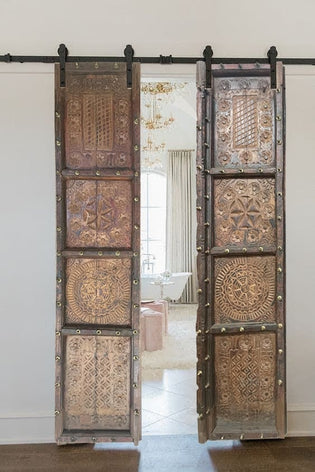  You won't believe the artistry in these antique Indian hand carved barn doors!