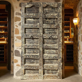  The Art of Sensorial Design: Featuring the Vintage Lattice Carved Door| Mogulinterior