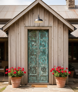  Mountain Lodge Retreat : Reclaimed Vintage Doors | Mogulinterior