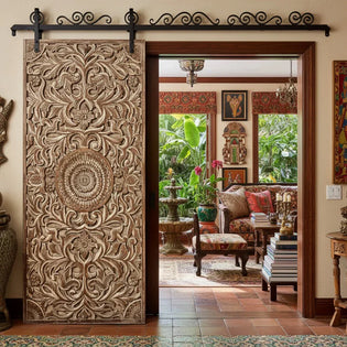  Hand Carved Doors - Decorative Wood Door Panels | Mogulinterior