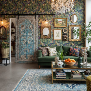  Carved Wall Panels - A Wildly Stylish Powder Room | Mogulinterior