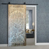 Vnitage Ganesha Wall Sculpture Whitewash Brass Studs Wall Panel 