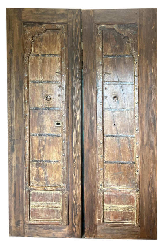 Huge Antique Double Doors Rustic Farmhouse Entry Barn Doors 