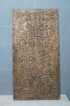 Tree Of Life with Deer Carved Wood Barn Door Wellness Art 84x36