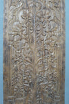 Tree Of Life with Deer Carved Wood Barn Door Wellness Art 84x36