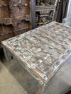 Antique Lotus Carved Coffee Table Whitewash Hand Carved Hall Table