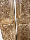 Vintage Carved Wood Door 