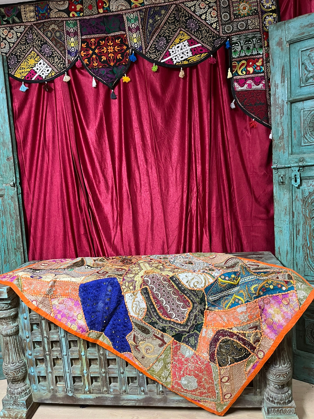 Antique Indian Doors & Vintage Rustic Furniture