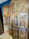 Artistic Carved Door, Reclaimed Indian Door, Sliding barn door, 7x3