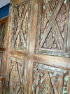 Vintage Carved Wood Barn Doors Pantry Closet 84x36