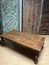 Takht Carved Wood Coffee Table – Plantation Style Living Room Table