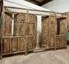 Carved Statement Door Whitewash Rustic Teak Door Vintage Indian Door 84X59