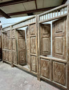 Carved Statement Door Whitewash Rustic Teak Door Vintage Indian Door 84X59