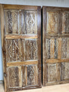 Vintage Wood Carved Door – Rustic Farmhouse Sliding Barn Door Statement Decor 80x36