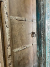 Antique Arch Distressed Carved Columns Teak Architectural Doorway 99