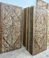 Lotus Pond Carved Sliding Door Vintage Bedroom Barn Door 80x36