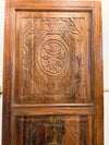 Rustic Modern Carved Entry Doors Reclaimed Wood Double Doors 80x36