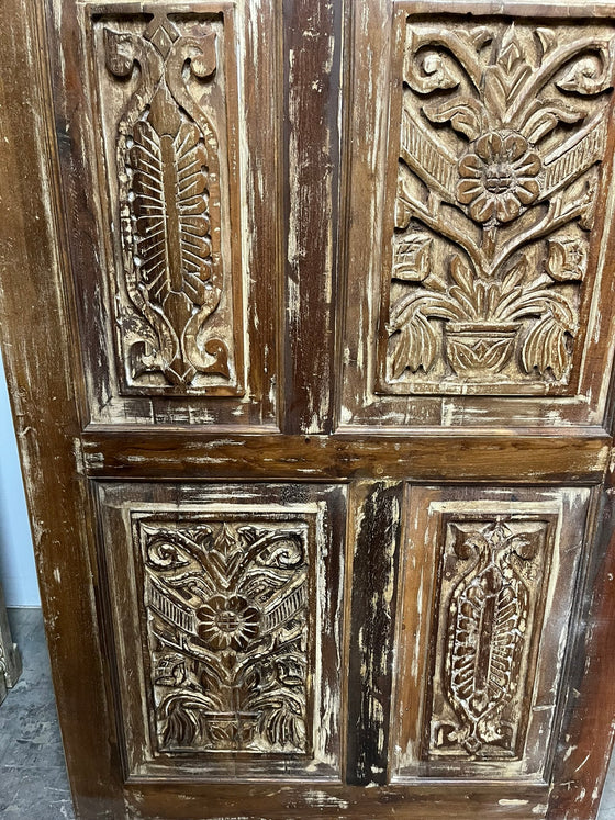 Vintage Carved Door Rustic Farmhouse Sliding Barn Doors 80x36