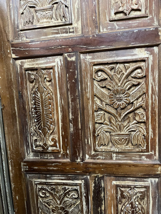Vintage Carved Door Rustic Farmhouse Sliding Barn Doors 80x36