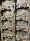 Antique Hand Carved Door Blue Rustic Farmhouse Teak Barn Door 84