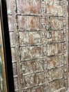 Antique Carved Door Teak Wood Rustic Farmhouse Garden Door 84
