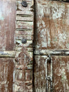 Antique Carved Door Teak Wood Rustic Farmhouse Garden Door 84