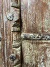 Antique Carved Door Teak Wood Rustic Farmhouse Garden Door 84