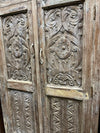 Antique Whitewashed Wardrobe Armoire Mediterranean Cabinet 72