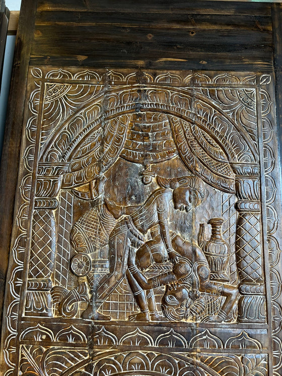 Kamasutra Carved Door Hand Carved Panel Vintage Barn Door Wall Art 96