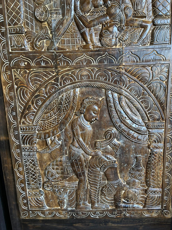 Kamasutra Carved Door Hand Carved Panel Vintage Barn Door Wall Art 96