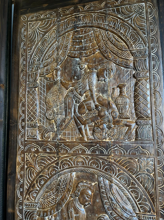 Kamasutra Carved Door Hand Carved Panel Vintage Barn Door Wall Art 96