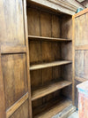 Antique Handcarved Cabinet Sunbrust Rustic Brown Storage Rustic Armoire