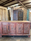 Antique Carved Sideboard Living Room TV Console Buffet Credenza 69x36