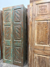 Vintage Carved Wood Double Doors Rustic Farmhouse Barn Doors 80x32