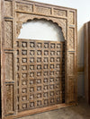 Antique Indian Arch Rustic Carved Old World Architectural Doorway