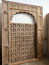 Antique Indian Arch Rustic Carved Old World Architectural Doorway