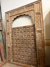 Antique Indian Arch Rustic Carved Old World Architectural Doorway