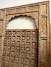 Antique Indian Arch Rustic Carved Old World Architectural Doorway