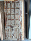 Vintage Indo Spanish Carved Door Solid Wood Rustic Farmhouse Barn Door 81