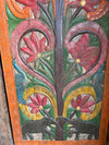 Vintage Indian Carved Wood Panel Tree of Life Elephant Peacock Lotus Barn Door 84x36