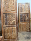 Hand Carved Wooden Doors Floral Rustic Modern Barn Doors 96x36