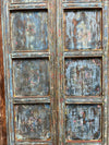 Antique Arched Door Panels Blue Cottage Farmhouse Doors 96x44