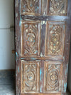 Vintage Pantry Door Hand Carved Wooden Door Rustic Barndoor 84x36