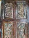 Vintage Pantry Door Hand Carved Wooden Door Rustic Barndoor 84x36