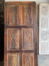 Hand Carved Wood Barn Door Rustic Farmhouse Modern Pantry Door 84x36