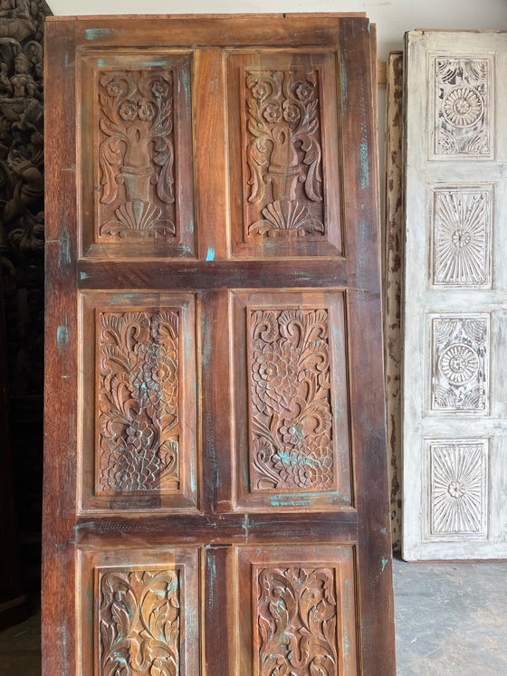 Hand Carved Wood Barn Door Rustic Farmhouse Modern Pantry Door 84x36