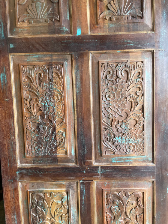Hand Carved Wood Barn Door Rustic Farmhouse Modern Pantry Door 84x36