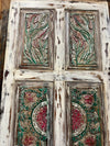 Vintage Carved Barn Door Boho Farmhouse Door 84x36