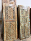 Lotus Mandala Carved Sliding Barn Door Vintage Indian Statement Door 80x28